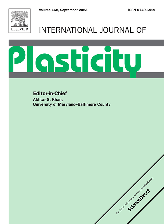 Go to journal home page - International Journal of Plasticity